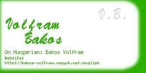 volfram bakos business card